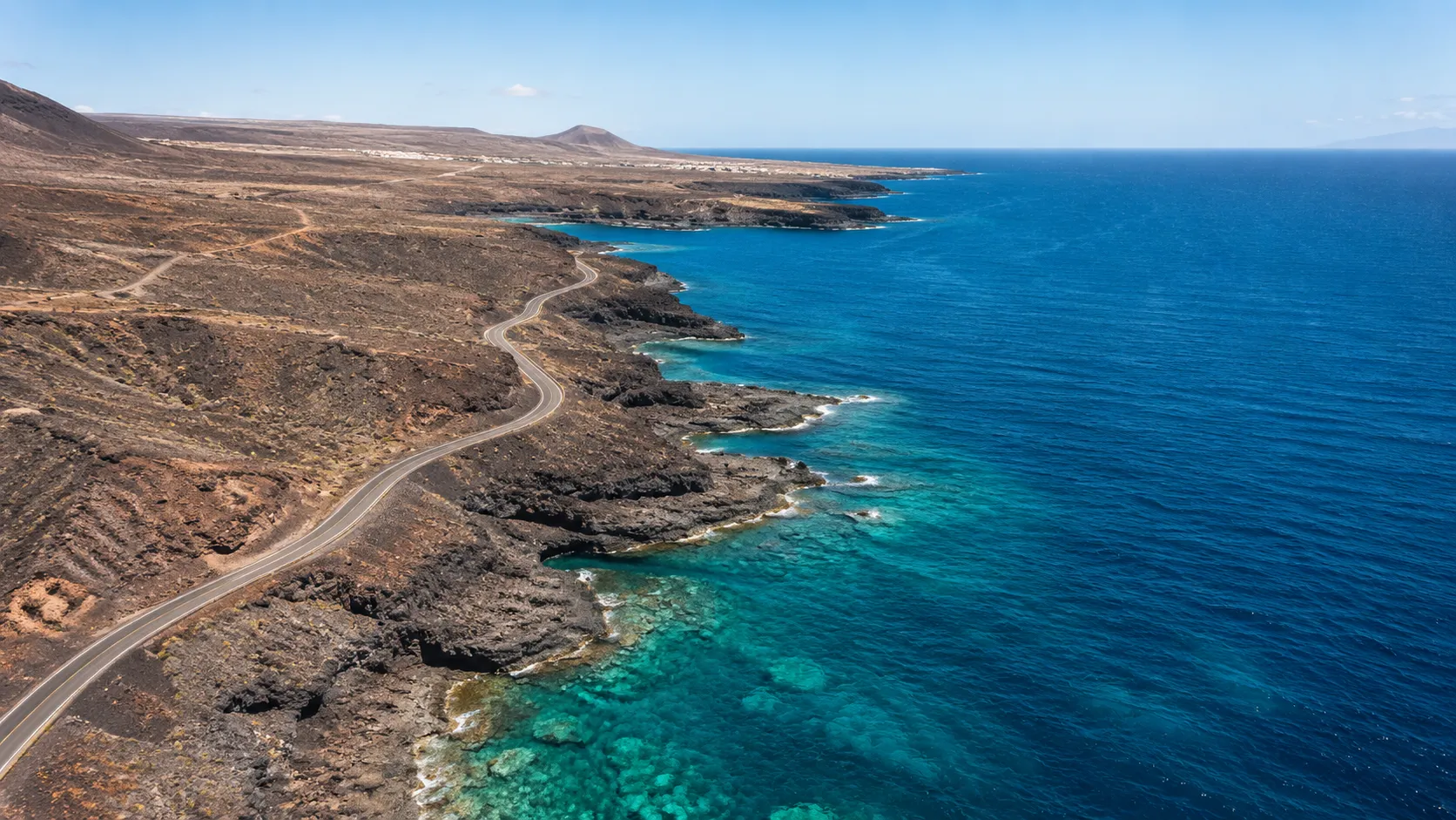 Carretera costera del sur de Tenerife